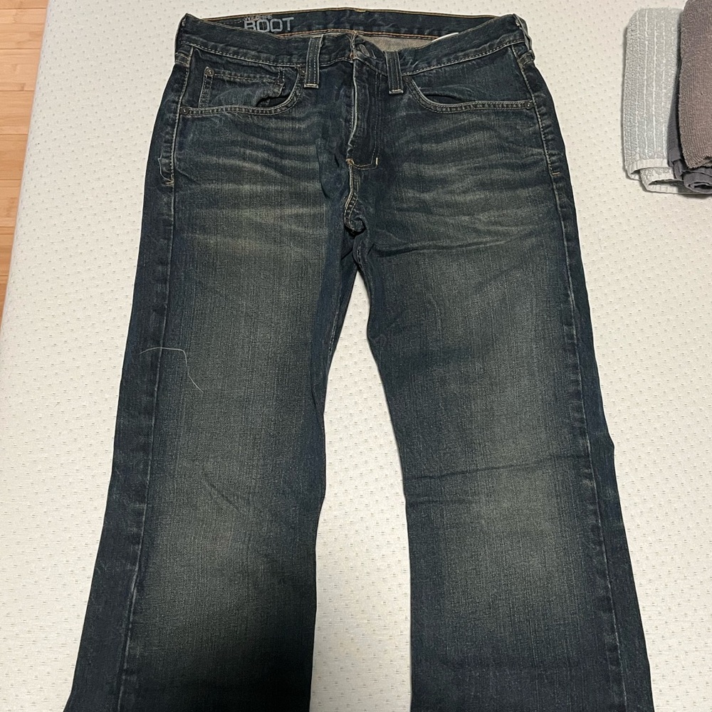 Bullhead Dark Blue Bootcut Jeans